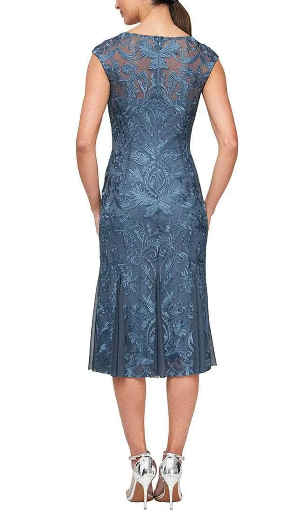 Alex Evenings - 84171150 Sleeveless Fit & Flare Knee-Length Dress 2 Alex Evenings - 84171150 Sleeveless Fit & Flare Knee-Length Dress - Image 2