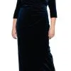 Alex Evenings 84918583 - Wrap Velvet Evening Dress