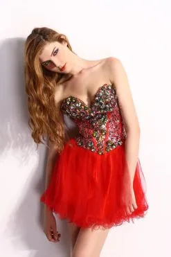 Angela & Alison - 21064 Strapless Corset Bodice Bejeweled Dress -Hot Sale WEDDING Store angela alison 21064 strapless corset bodice bejeweled dress special occasion dress 5486583021625