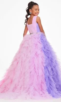 Ashley Lauren 8137 - Square Neck Ruffled Tricolored Dress -Hot Sale WEDDING Store ashley lauren 8137 square neck ruffled tricolored dress special occasion dress 31694971207763