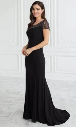 Christina Wu Elegance 17095 - Beaded Bateau Trumpet Evening Gown