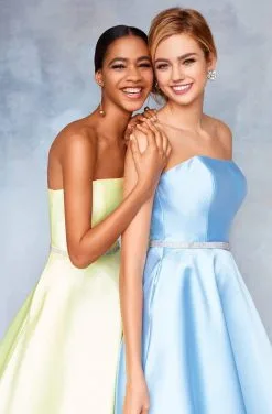 Clarisse - 3739 Strapless Mikado Prom Gown With Crystal Belt - 1 Pc Pale Blue In Size 24 Available -Hot Sale WEDDING Store clarisse 3739 strapless mikado prom gown with crystal belt 1 pc pale blue in size 24 available ccsale 24 pale blue 14234296156243