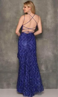 Hot Sale WEDDING Store -Hot Sale WEDDING Store dave johnny 10886 scoop neck multiple straps long dress special occasion dress 30925759316051