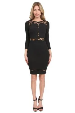 Donna Mizani Paneled Lace