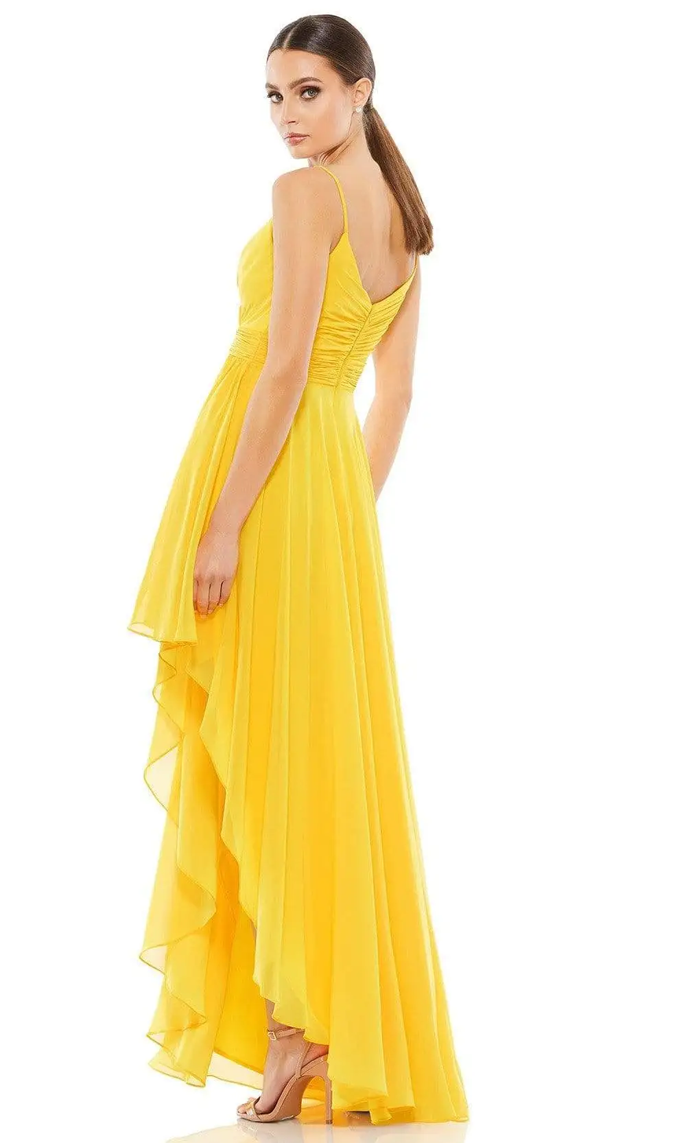 Ieena Duggal - 55412I Spaghetti Strap High Low Chiffon Dress 4 Ieena Duggal - 55412I Spaghetti Strap High Low Chiffon Dress - Image 4