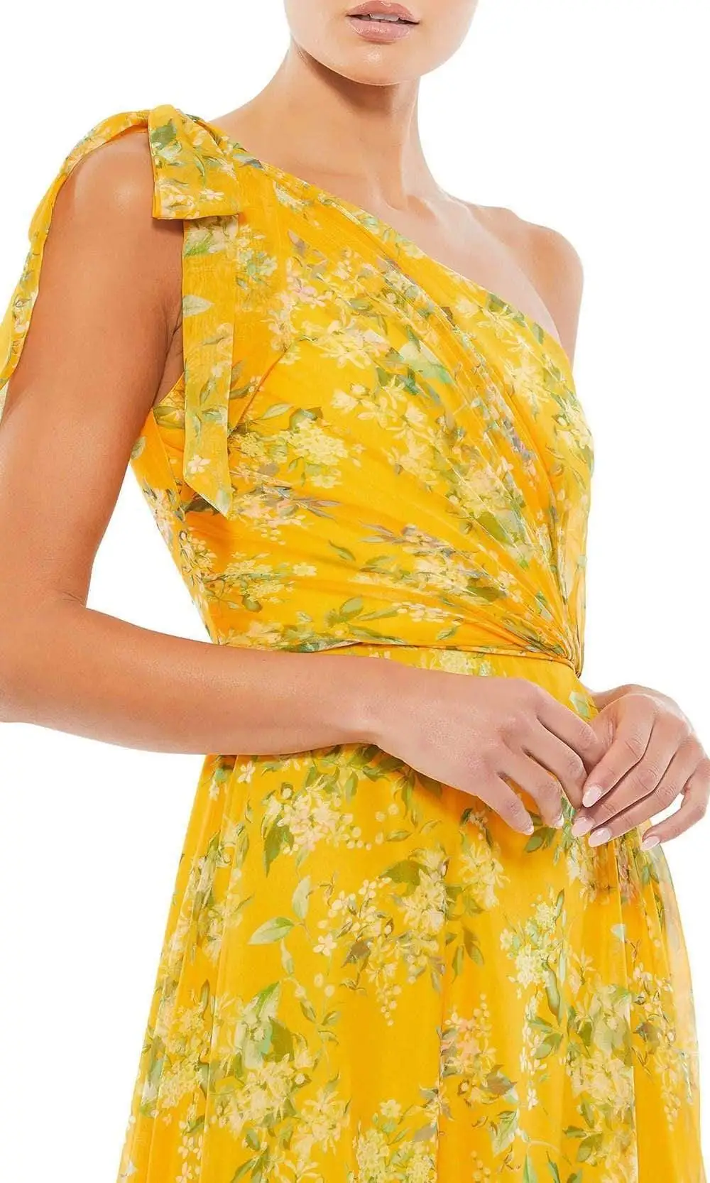 Ieena Duggal - 55427I Asymmetrical Floral A-Line Dress 3 Ieena Duggal - 55427I Asymmetrical Floral A-Line Dress - Image 3