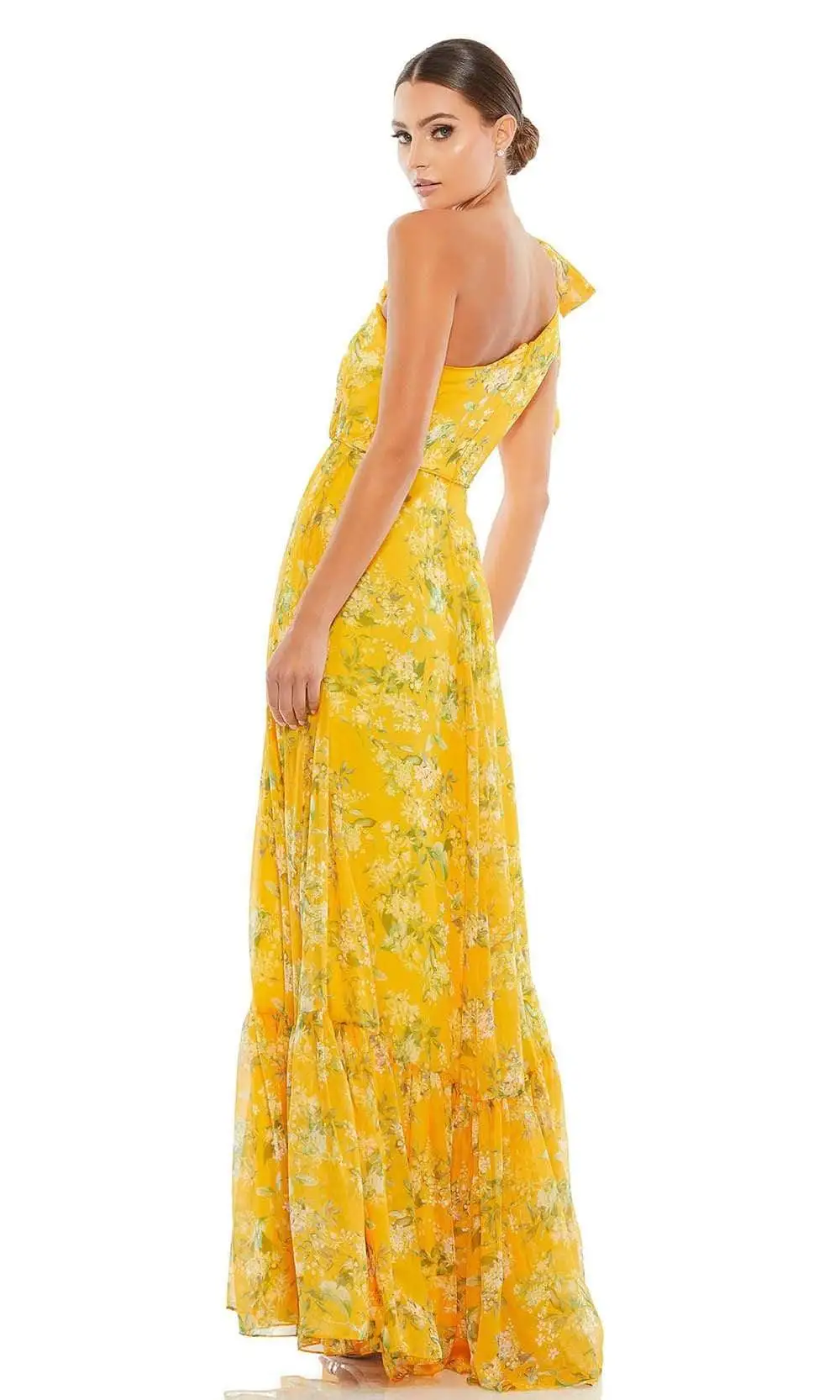 Ieena Duggal - 55427I Asymmetrical Floral A-Line Dress 2 Ieena Duggal - 55427I Asymmetrical Floral A-Line Dress - Image 2