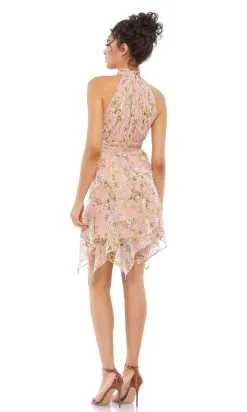 Ieena Duggal - 55436I High Halter Ruched Floral Dress -Hot Sale WEDDING Store ieena duggal 55436i high halter ruched floral dress holiday dresses 28560904355923