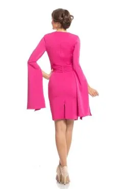 Johnathan Kayne - 9021 Split Bell Sleeves Short Fitted Dress -Hot Sale WEDDING Store johnathan kayne 9021 split bell sleeves short fitted dress special occasion dress 28988967387219