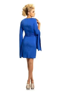 Johnathan Kayne - 9021 Split Bell Sleeves Short Fitted Dress -Hot Sale WEDDING Store johnathan kayne 9021 split bell sleeves short fitted dress special occasion dress 6944351158355