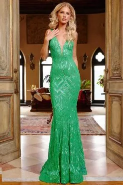 Jovani 23027 - Sequin Scoop Back Prom Dress -Hot Sale WEDDING Store jovani 23027 sequin scoop back prom dress prom dresses 31422991630419 scaled