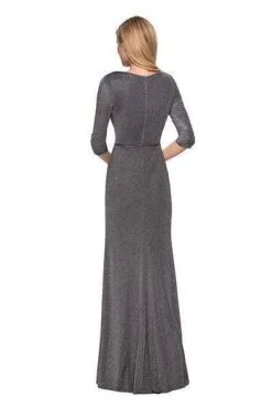 La Femme - 26419 Plunging V-neck Glitter Jersey Sheath Dress -Hot Sale WEDDING Store la femme 26419 plunging v neck glitter jersey sheath dress mother of the bride dresses 28664481972307
