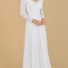 Lara Dresses 51067 - Long Sleeved Bridal Dress