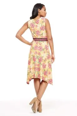 London Times - T4184M Floral Print V-Neck A-Line Dress -Hot Sale WEDDING Store london times t4184m floral print v neck a line dress holiday dresses 13972952842323 scaled