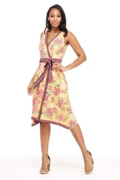 London Times - T4184M Floral Print V-Neck A-Line Dress -Hot Sale WEDDING Store london times t4184m floral print v neck a line dress holiday dresses 13972952875091 scaled