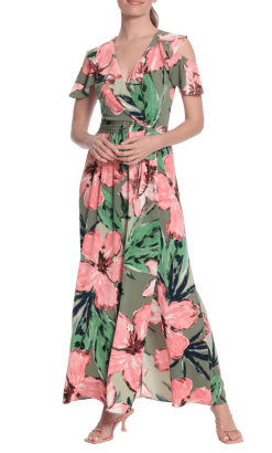London Times T6230M - Cold Shoulder Floral Maxi Dress -Hot Sale WEDDING Store london times t6230m cold shoulder floral maxi dress special occasion dress 0 green coral 32266613293139