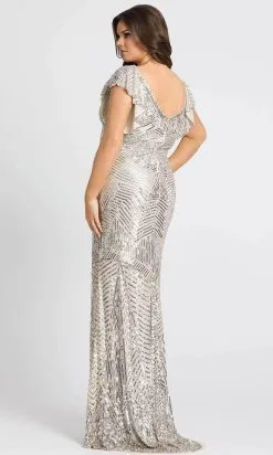 Mac Duggal 5178 - Cap Sleeved Sequined Gown -Hot Sale WEDDING Store mac duggal 5178 cap sleeved sequined gown special occasion dress 30466515796051
