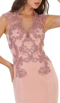 May Queen - RQ7534 Beaded Queen Anne Mermaid Gown -Hot Sale WEDDING Store may queen rq7534 beaded queen anne mermaid gown special occasion dress 28823938105427