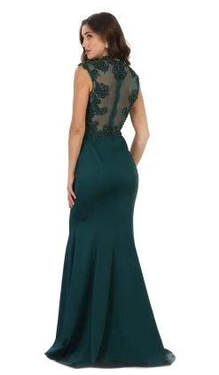 May Queen - RQ7534 Beaded Queen Anne Mermaid Gown -Hot Sale WEDDING Store may queen rq7534 beaded queen anne mermaid gown special occasion dress 7260314304595