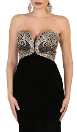 May Queen - RQ7540 Embroidered Sweetheart Sheath Prom Dress -Hot Sale WEDDING Store may queen rq7540 embroidered sweetheart sheath prom dress special occasion dress 5659062140985