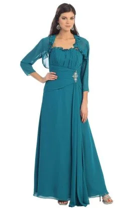 May Queen - Strapless Pleated Mother Of The Bride Gown With Bolero -Hot Sale WEDDING Store may queen strapless pleated mother of the bride gown with bolero mother of the bride dresses 5657305284665