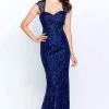 Montage By Mon Cheri - 120915W Queen Anne Sequined Sheath Dress