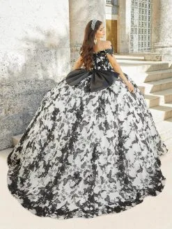 Quinceanera Collection 26025 - Butterfly And Floral Appliqued Ballgown -Hot Sale WEDDING Store quinceanera collection 26025 butterfly and floral appliqued ballgown special occasion dress 30514271715411
