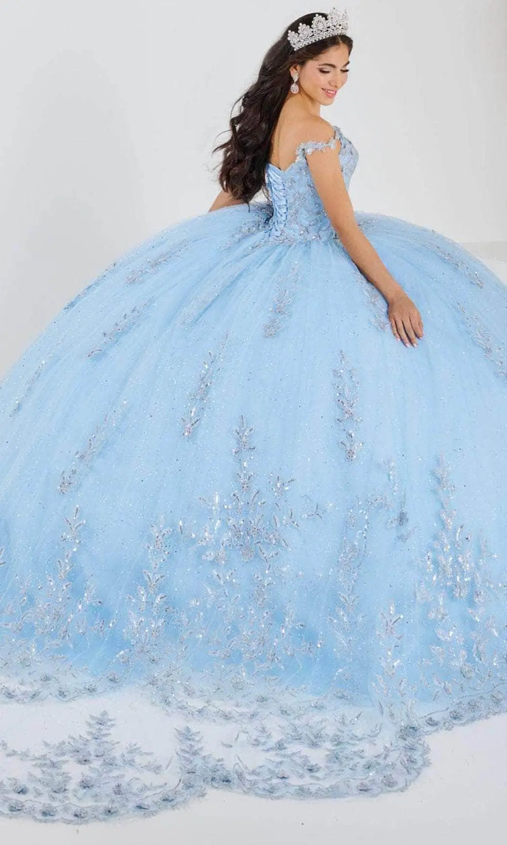 Quinceanera Collection 26040 - Sleeveless V-Neck Ballgown 4 Quinceanera Collection 26040 - Sleeveless V-Neck Ballgown - Image 4