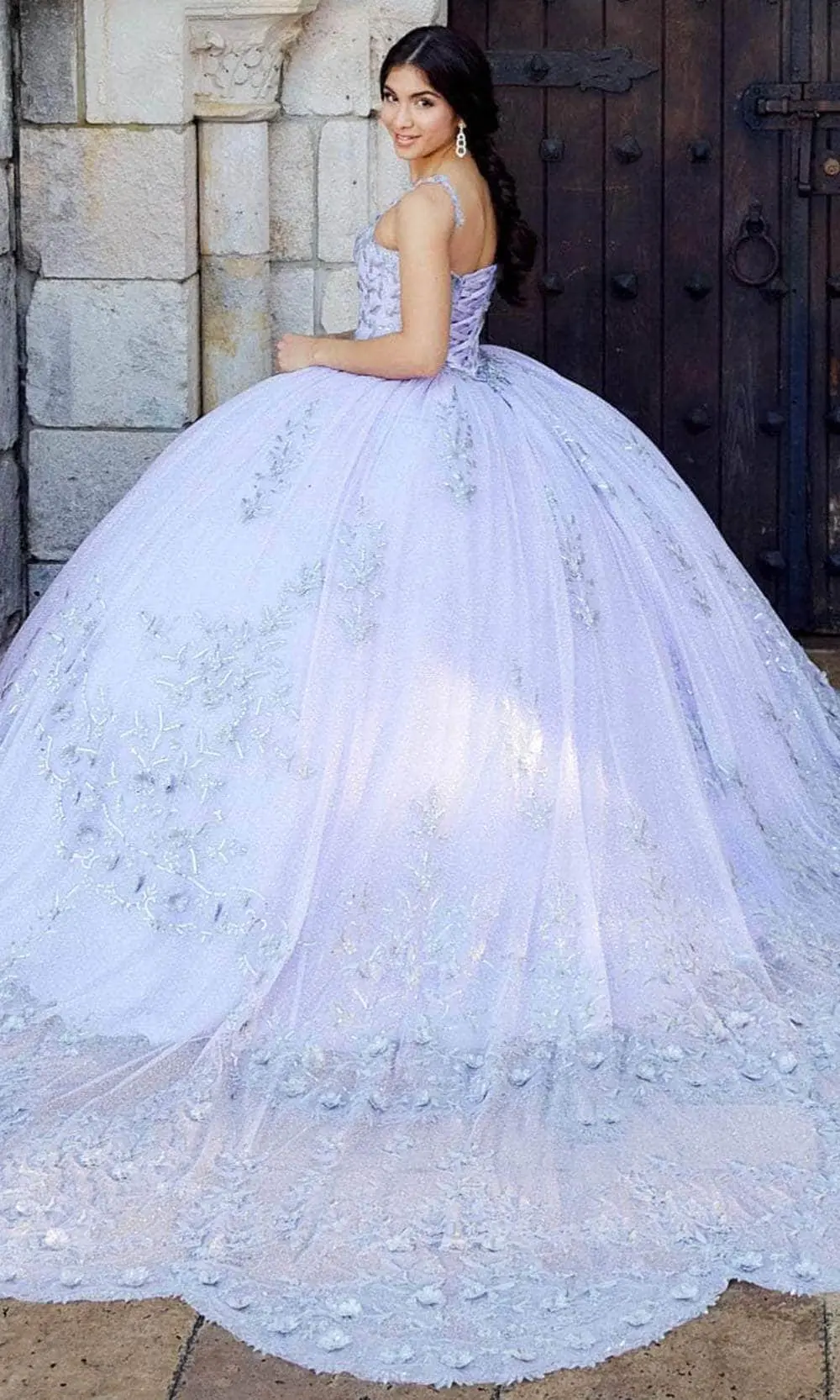 Quinceanera Collection 26040 - Sleeveless V-Neck Ballgown 2 Quinceanera Collection 26040 - Sleeveless V-Neck Ballgown - Image 2