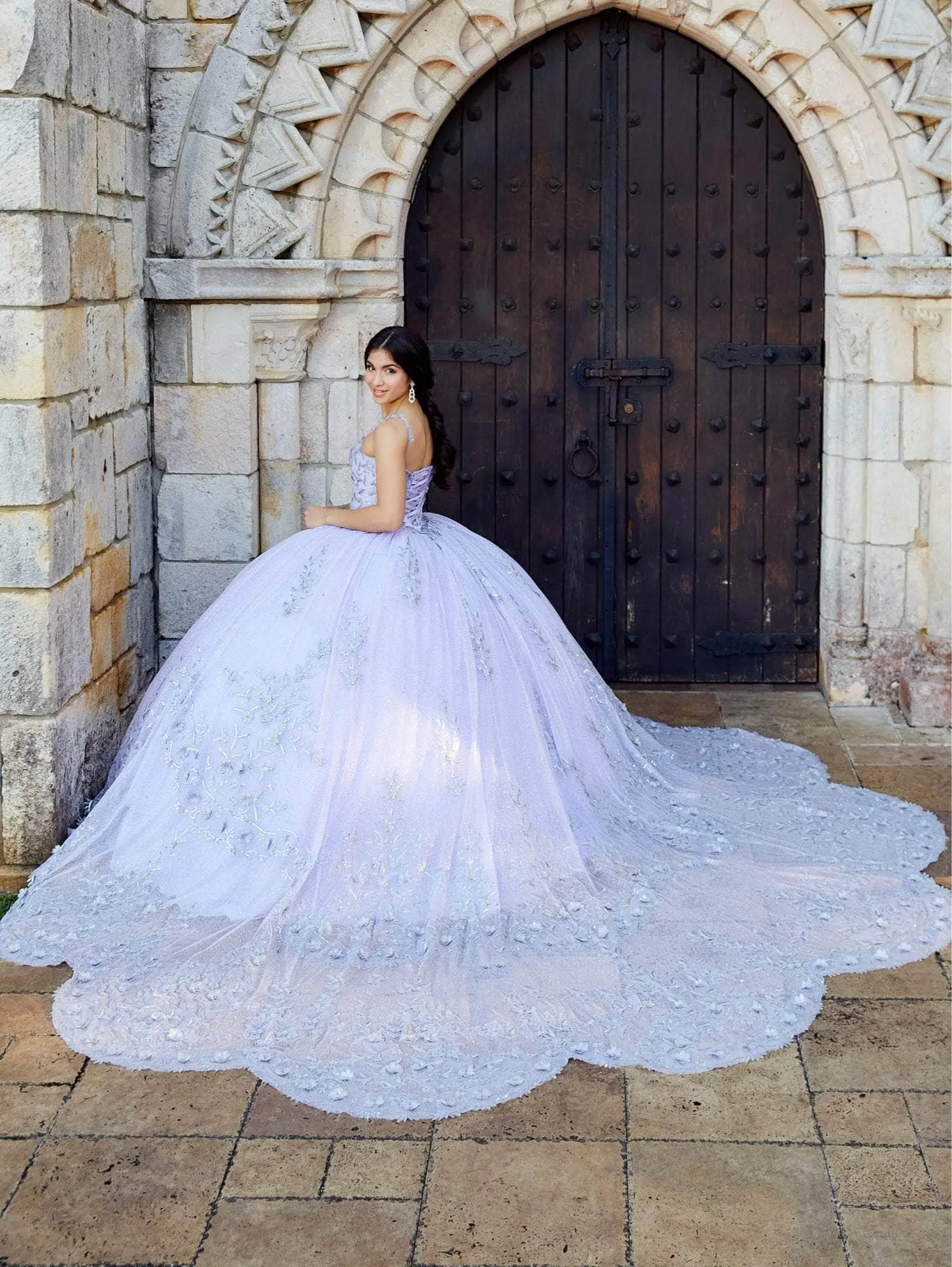 Quinceanera Collection 26040 - Sleeveless V-Neck Ballgown 6 Quinceanera Collection 26040 - Sleeveless V-Neck Ballgown - Image 6