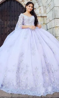 Quinceanera Collection 26040C - Angel Caped Ballgown