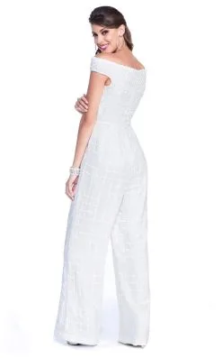 Shail K - Bejeweled Off The Shoulder Jumpsuit 1037 11 Shail K - Bejeweled Off The Shoulder Jumpsuit 1037 -Hot Sale WEDDING Store shail k bejeweled off the shoulder jumpsuit 1037 special occasion dress 5506614919225