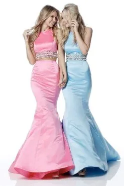 Sherri Hill - Two Piece Halter Satin Mermaid Dress 51581 - 2 Pcs Ivory In Size 6 And 8 Available 5 Sherri Hill - Two Piece Halter Satin Mermaid Dress 51581 - 2 Pcs Ivory In Size 6 And 8 Available -Hot Sale WEDDING Store sherri hill two piece halter satin mermaid dress 51581 2 pcs ivory in size 6 and 8 available ccsale 12499481493587
