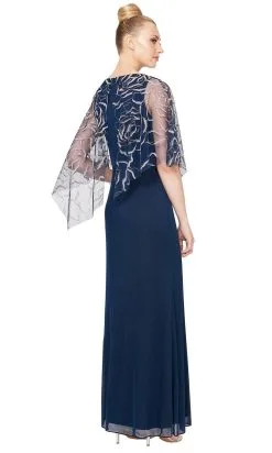 Hot Sale WEDDING Store -Hot Sale WEDDING Store slny 9133123 v neck with sheer cape long dress special occasion dress 29900611846227