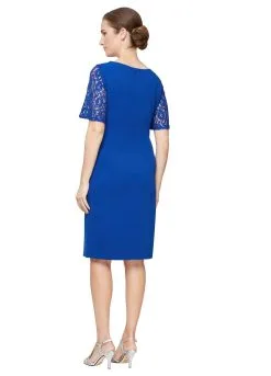 SLNY - 9137185 Lace Short Sleeve Sheath Dress -Hot Sale WEDDING Store slny 9137185 lace short sleeve sheath dress wedding guest 31358680432723