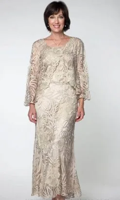 Soulmates D1106 - Rose Lace Jacket & Dress Set 10 Soulmates D1106 - Rose Lace Jacket & Dress Set -Hot Sale WEDDING Store soulmates d1106 rose lace jacket dress set evening dresses champagne s 31398695731283