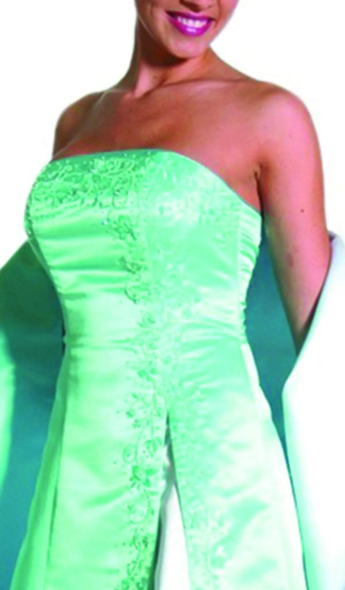 Aspeed Design - Strapless Beaded Underlay A-Line Gown 4 Aspeed Design - Strapless Beaded Underlay A-Line Gown - Image 4