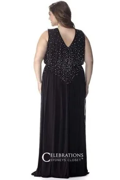 Sydney's Closet - CE1527 Plus Size Dress In Black -Hot Sale WEDDING Store sydney s closet ce1527 plus size dress in black special occasion dress 28963363881043