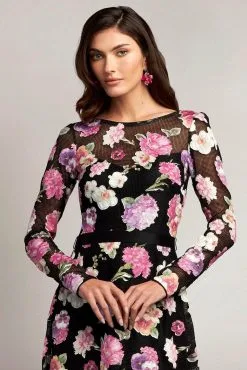 Tadashi Shoji CBM23085L - Floral – Detailed A-line Long Gown -Hot Sale WEDDING Store tadashi shoji cbm23085l floral detailed a line long gown special occasion dress 32166066520147