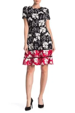 Taylor - 1204M Short Sleeves Floral Print Stretch Crepe Dress 9 Taylor - 1204M Short Sleeves Floral Print Stretch Crepe Dress -Hot Sale WEDDING Store taylor 1204m short sleeves floral print stretch crepe dress special occasion dress 7739166097491