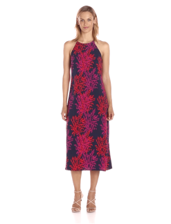 Taylor - 8949M Fern Print Jersey Dress