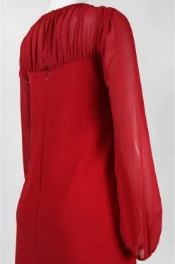 Taylor - Chiffon And Jersey Long Sleeve Dress 5915M -Hot Sale WEDDING Store taylor chiffon and jersey long sleeve dress 5915m special occasion dress 5445895880761